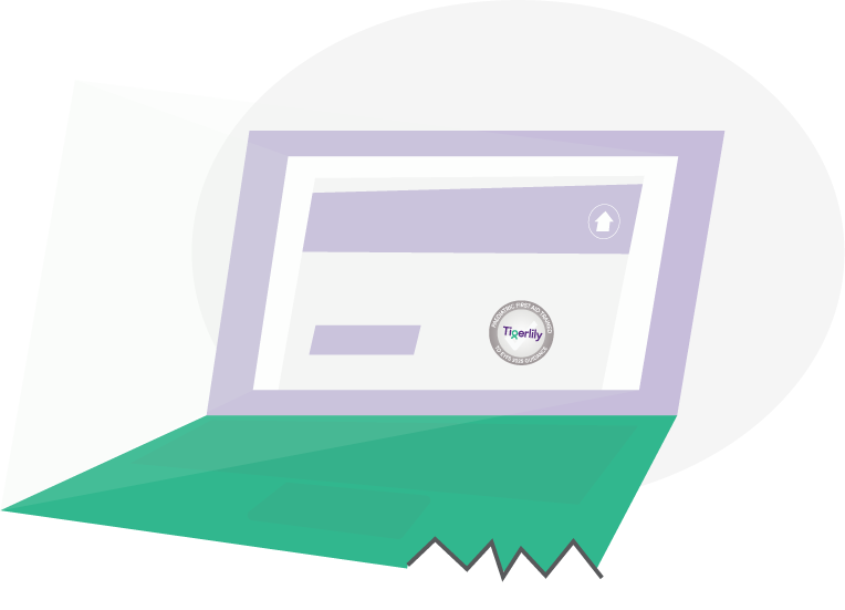 Open laptop